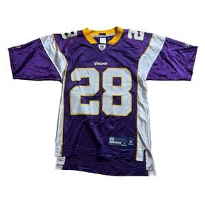 Authentic Minnesota Vikings Adrian Peterson Reebok NFL Football Small Jersey